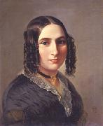 Moritz Daniel Oppenheim Portrait of Fanny Hensel oil